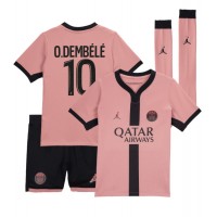 Maglia Calcio Paris Saint-Germain Ousmane Dembele #10 Terza Divisa Bambino 2024-25 Manica Corta (+ pantaloncini)